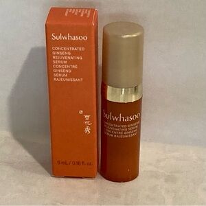 5/$25 Sulwhasoo Concentrated Ginseng Rejuvenating Serum 5ml BNIB